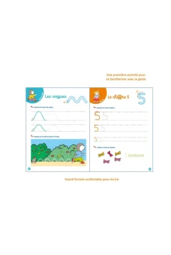 Livre T'choupi Mon cahier ardoise PS - Nathan Jeunesse