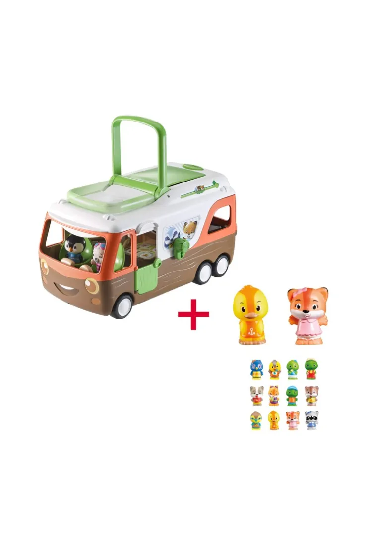 Lot Camping car Klorofil et 2 figurines offertes