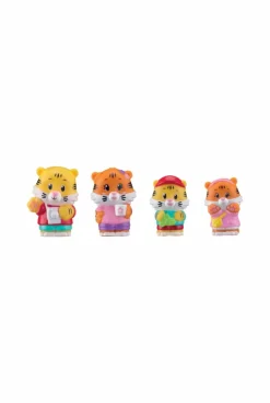 Lot de 4 personnages famille tigre, Klorofil