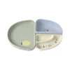 LÄSSIG Set de vaisselle en silicone 3 pcs Citron Happy Fruits, Bleu, kaki clair, écru