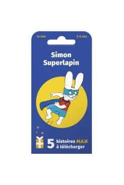 Max, carte Simon Superlapin, La boite à histoires de l'Ecole des Loisisrs