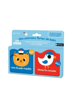 Mes premiers livres de bain Léon le petit matelot et Marie la mouette - Nathan Jeunesse