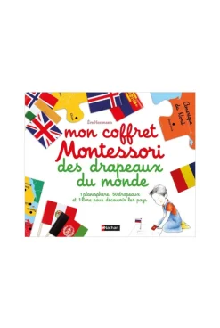 Mon coffret Montessori des drapeaux du monde - Nathan Jeunesse