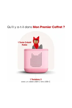 Mon premier coffret Toniebox 2 rose fleur