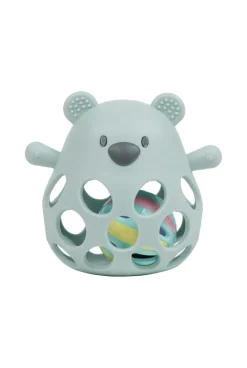 Ours hochet de dentition vert avec balle Nattou