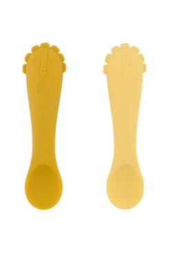 Pack de 2 premières cuillères pour bébé, Mr lion