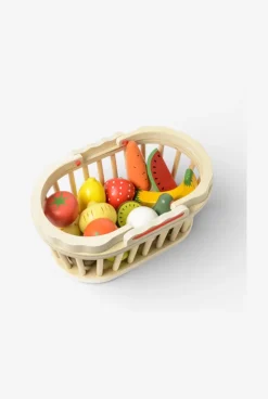 Panier de 13 fruits et légumes en bois Oxybul
