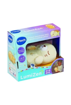 Peluche veilleuse phoque lumineuse et sonore Lumizen