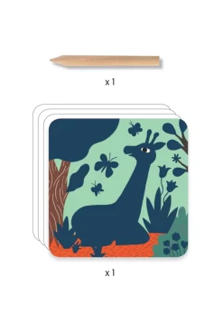 Pochette cartes à gratter Les grosses bêtes Djeco