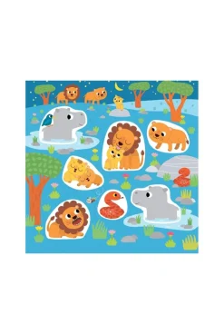Pochette Stickers épais, la savane
