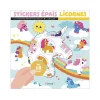 Pochette Stickers épais les licornes