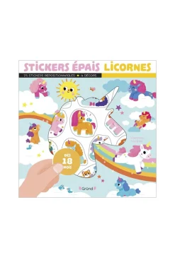 Pochette Stickers épais les licornes