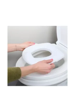 Pot et mini-toilettes avec réducteur blanc