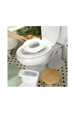 Pot et mini-toilettes avec réducteur blanc