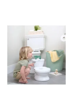 Pot et mini-toilettes avec réducteur blanc