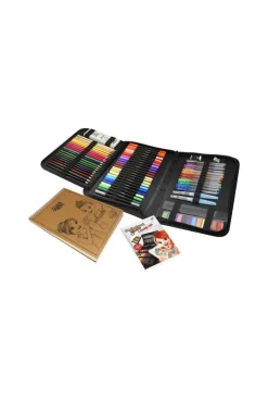 Professional studio Trousse à dessin et bloc de 35 feuilles Buki
