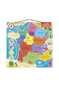 Puzzle carte de France magnétique, Janod