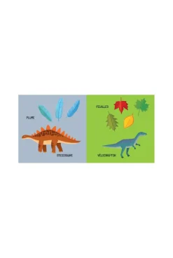 Puzzle et livre les Dinos Coffret QBOX Sassi