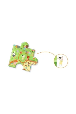 Puzzle Le square des petits amis 35 pièces Djeco