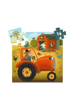 Puzzle Le Tracteur 16 pièces Djeco
