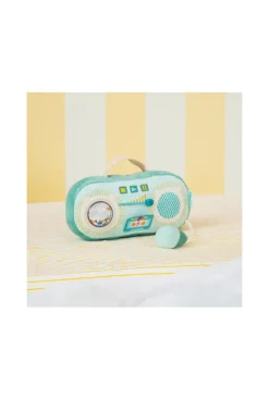 Radio sonore en tissu Joe verte Lilliputiens