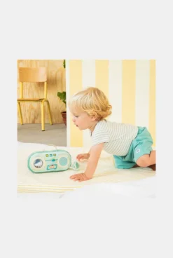 Radio sonore en tissu Joe verte Lilliputiens
