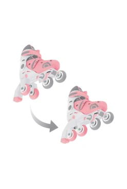 Rollers evolutifs 2 en 1 taille 30/33 rose, Globber