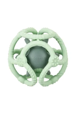 Set de 2 balles en silicone vert menthe Nattou