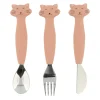 Set de 3 couverts en silicone Chat TRIXIE