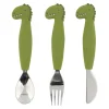 Set de 3 couverts en silicone Dinosaure TRIXIE