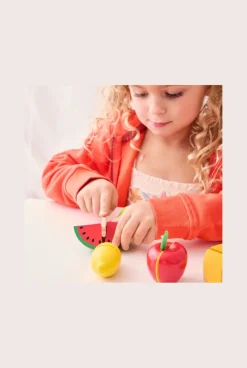 Set de 5 fruits à découper en bois Oxybul