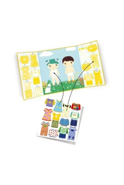 Stickers épais et repositionnables Les Habits Djeco