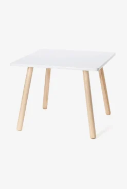 Table carrée naturel/blanc Oxybul