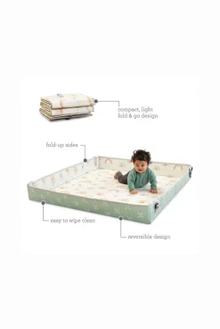 Tapis d'éveil nomade en mousse à bords repliables Infantino