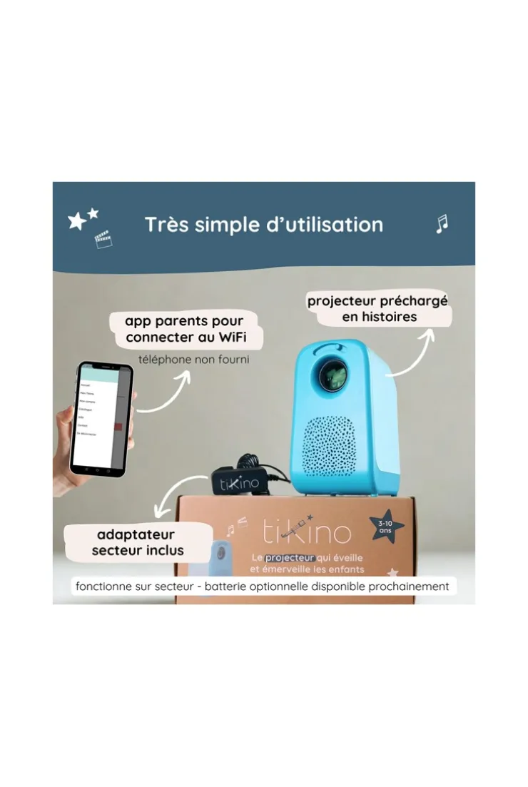 Tikino le vidéoprojecteur des 3-10 ans