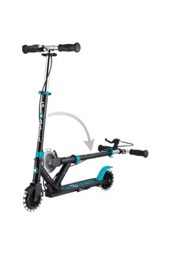 Trottinette Flow Element Junior Lights noir bleu teal Globber