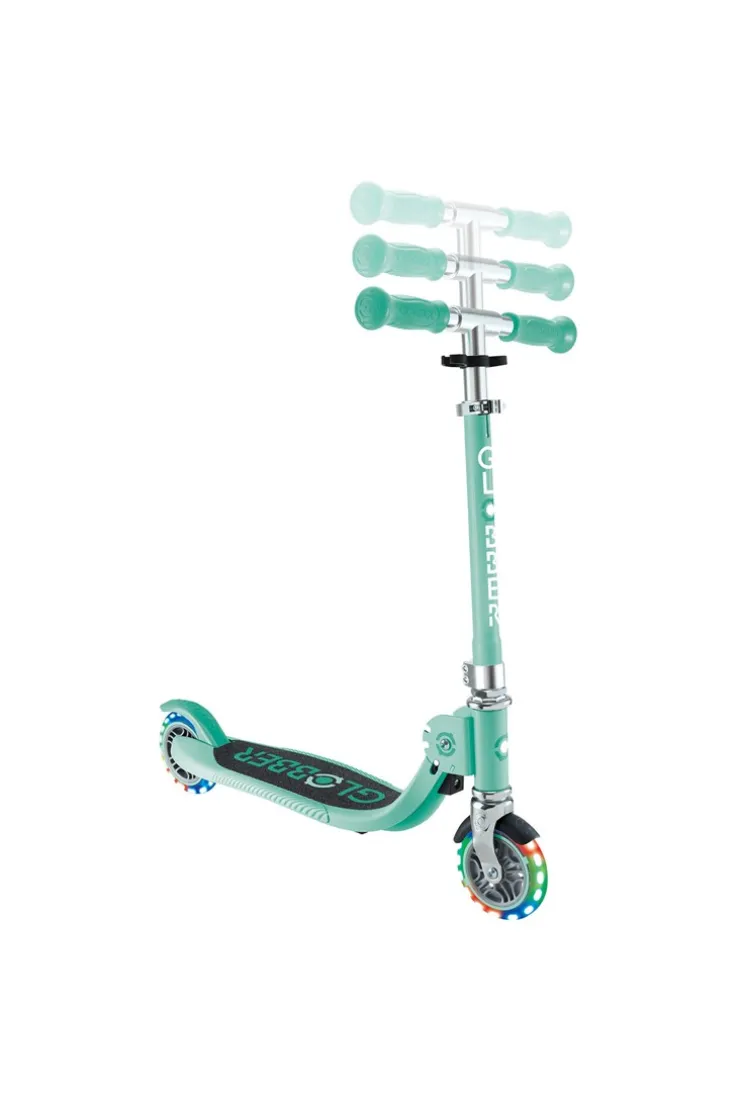 Trottinette Flow pliable Junior Lights mint Globber