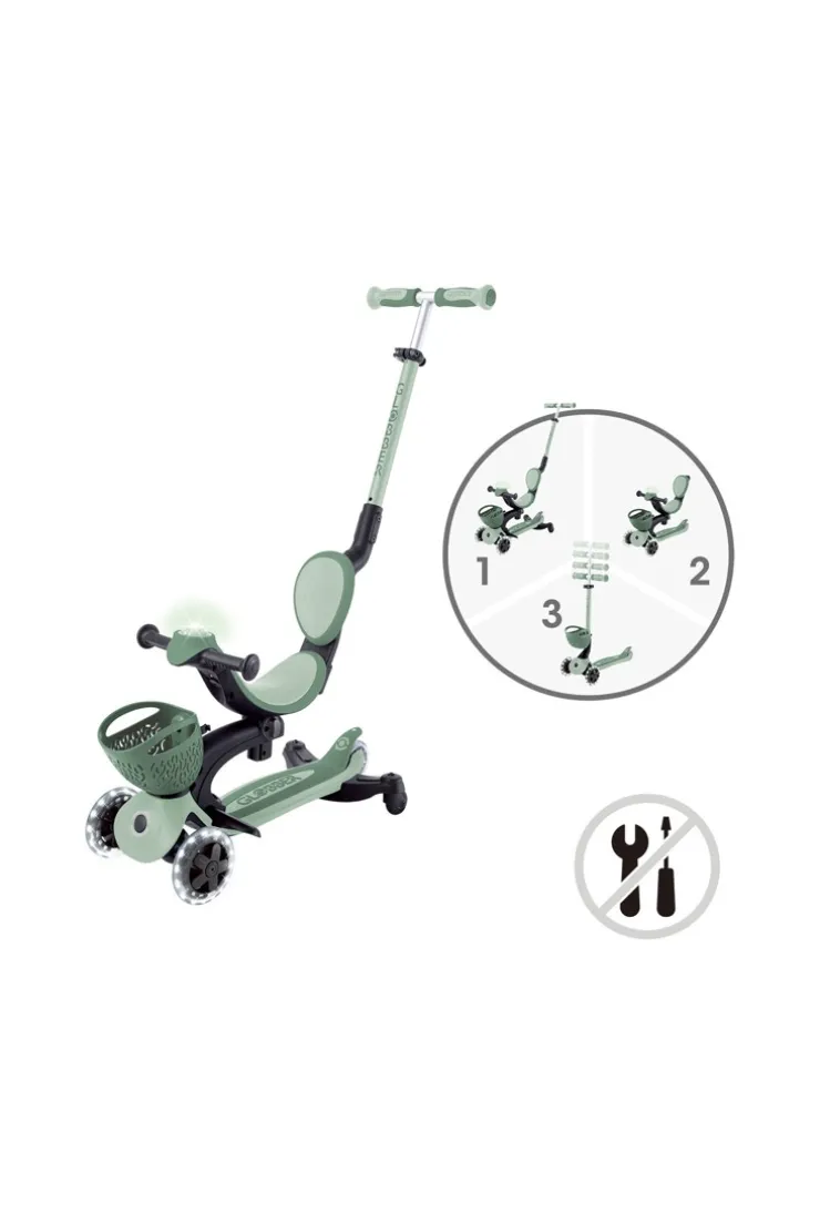Trottinette évolutive go up baby 360 vert sauge Globber