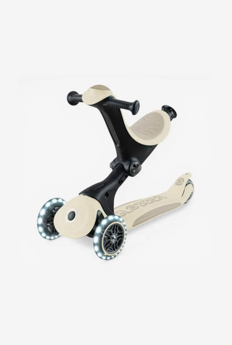 Trottinette évolutive go up deluxe lights ecologic 360 coconut, Globber