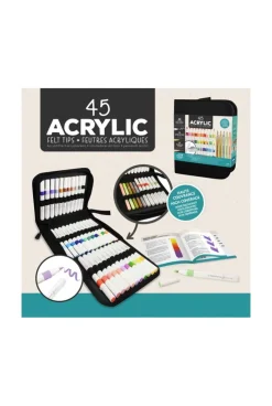 Trousse de 45 feutres acryliques Buki