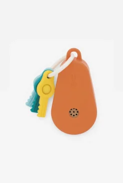 Trousseau de clés sonores en bois et silicone