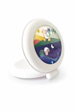 Veilleuse indicatrice de réveil nomade blanc Globe trotter Pabobo