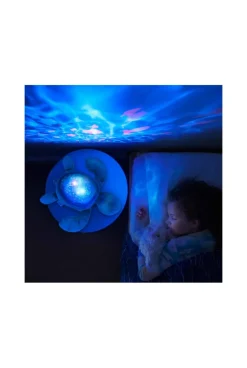 Veilleuse Projecteur rechargeable effets aquatiques Tortue Pabobo